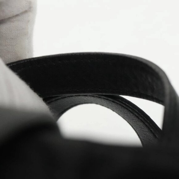 Salvatore Ferragamo Hand Bag Nylon Silver Black Auth am7194 - Picture 9 of 16